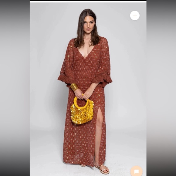 NWT Sundress ROSE LONG DRESS 
size Large/XL - Picture 5 of 12